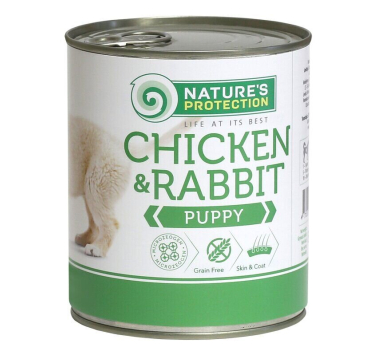 Nature's Protection Puppy Chicken &amp; Rabbit Вологий корм для цуценят з куркою і кроликом, 400 г