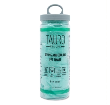 Рушник для сушки та охолодження тварин Tauro Pro Line 64х43 см зелений