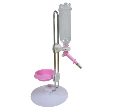 DYL nipple drinker for dogs on the stand (pink)