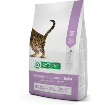 Nature's Protection Sensitive Digestion Сухий корм для дорослих котів з чутливим травленням, 7 кг