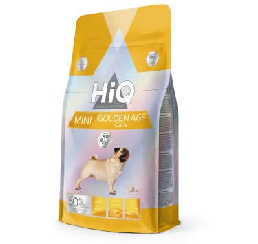 HiQ Mini Golden Age Сare Сухий корм для зрілих собак від 7 років малих порід, 1,8 кг