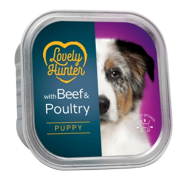Lovely Hunter Puppy Beef &amp; Poultry Вологий корм для цуценят з яловичиною ті птицею, 150 г