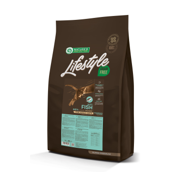 Сухий беззерновий корм для котів з білою рибою Nature's Protection Lifestyle 7 кг