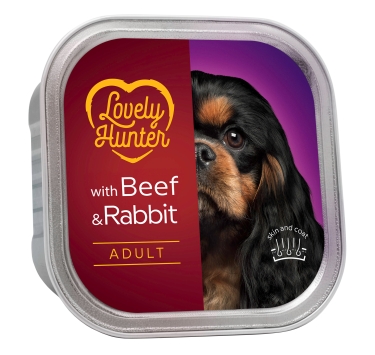 Lovely Hunter Adult Beef &amp; Rabbit Вологий корм для дорослих собак з яловичиною і кроликом, 150 г