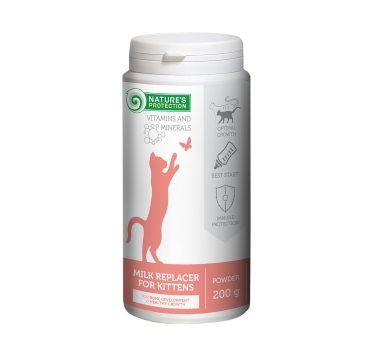 Замінник молока для кошенят Nature's Protection Kitty-milk, 200 г
