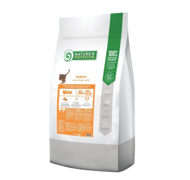 Сухий корм для дорослих котів мешкаючих у будинку Nature's Protection Indoor 18кг