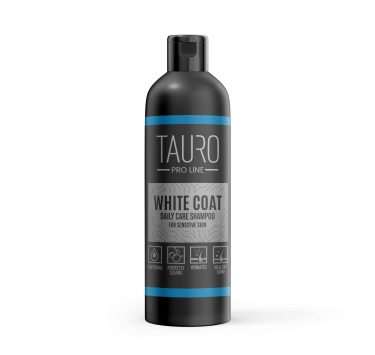 Шампунь для собак і кішок з білою шерстю Tauro Pro Line Wthite Coat Daily Care Shampoo 250 ml