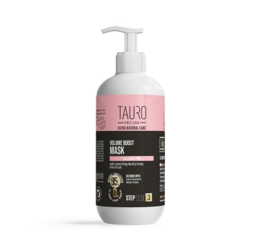Маска для надання об'єму шерсті собак і котів TAURO PRO LINE Ultra Natural Care Volume Boost Mask, 400 мл