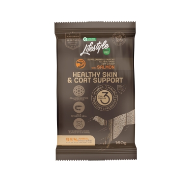 Беззернові ласощі з лососем для собак всіх порід Nature's Protection Lifestyle Grain Free Salmon Healthy Skin &amp; Coat Support, 160г