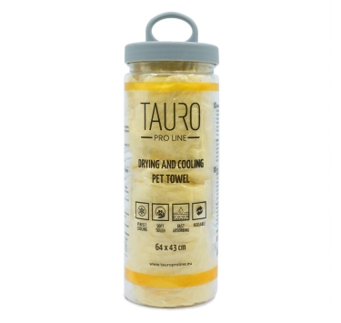 Рушник для сушки та охолодження тварин Tauro Pro Line 64х43 см жовтий