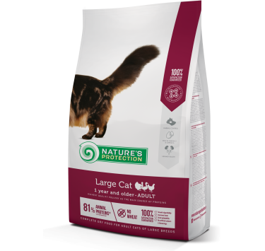 Сухий корм для дорослих котів великих порід Nature's Protection Large cat 2кг