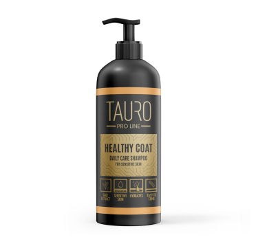 Повсякденний шампунь для собак і котів всіх порід Tauro Pro Line Healthy Coat Daily Care Shampoo 1000 мл