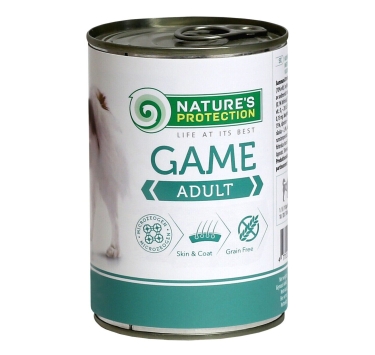 Nature's Protection Adult Game Вологий корм для собак з дичиною, 800 г