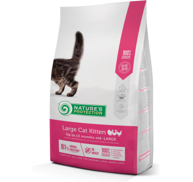 Сухий корм для кошенят великих порід Nature's Protection Large cat Kitten 2кг