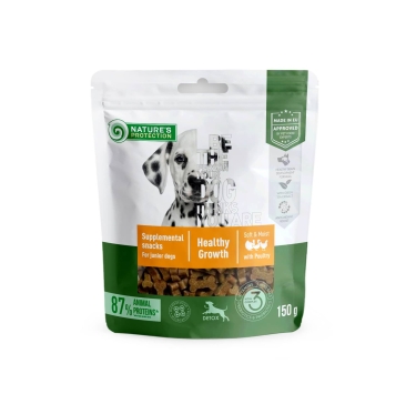 Ласощі для юніорів з м'ясом птиці Nature's Protection Poultry Healthy Growth, 150г