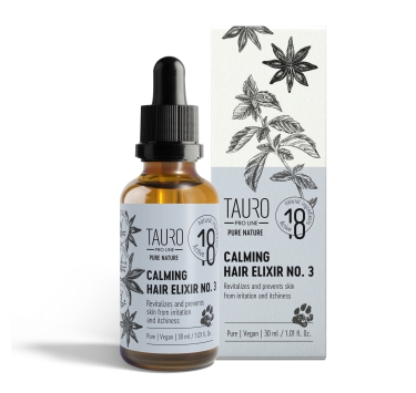 Успокаивающий эликсир для кожи и шерсти собак и кошек Tauro Pro Line Pure Nature Calming Hair Elixir No.3, 30ml