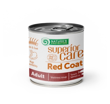Nature's Protection Superior Care Red Coat Adult Soup Tuna &amp; Salmon Суп для собак з рудим забарвленням з тунцем і лососем, 140 мл