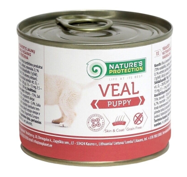 Nature's Protection Puppy Veal Вологий корм для цуценят з телятиною, 200 г