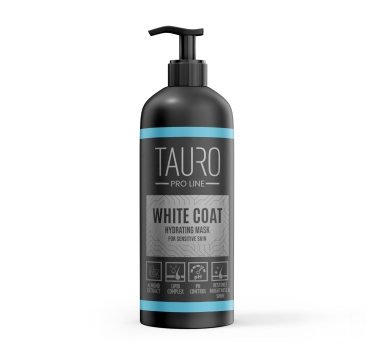 Зволожуюча маска для собак та котів з білою шерстю Tauro Pro Line 250 мл