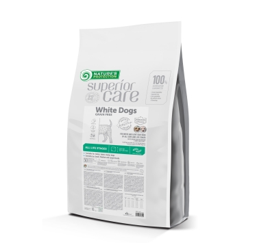 Nature's Protection Superior Care White Dogs Grain Free Insect All Sizes&amp;Life Stages Сухий беззерновий корм для собак усіх розмірів і стадій життя з протеїном комах, 10 кг