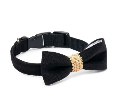 Chloe's Home Нашийник-метелик для собак Royal black S