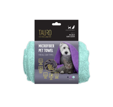 Tauro Pro Line microfiber towel for pets, mint