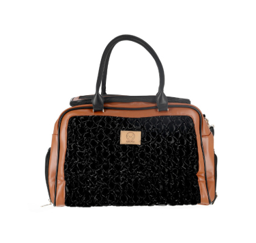 MISOKO&amp;CO дорожня сумка для домашніх тварин, 45 x 20 x 30 см, чорно-коричнева