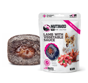 LK Baits Pet Nutrigo Treat Lamb Функціональні ласощі для собак з ягням та овочевим соусом (Ø 12 мм), 150 г