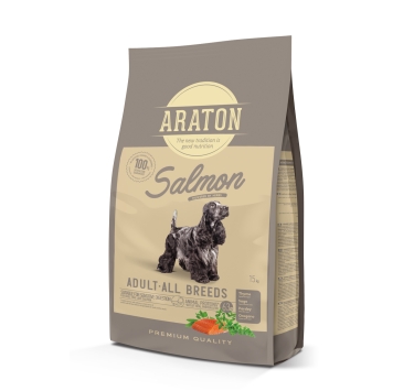 ARATON Salmon Adult All Breeds Cухий корм з лососем для дорослих собак усіх порід 15 кг