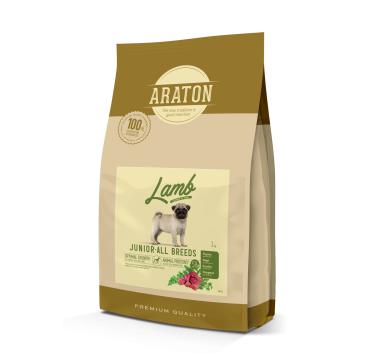 ARATON Lamb Junior All Breeds Сухий корм з ягням і рисом  для юніорів всіх порід 3 кг