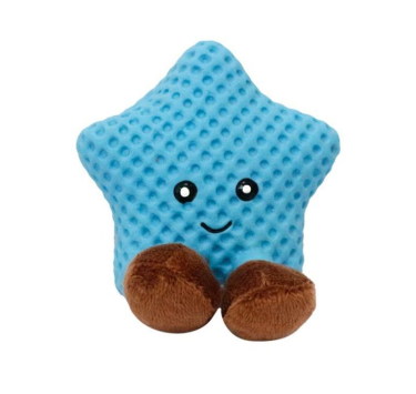 MISOKO Іграшка для собак зірка, латекс, синя, 9 см
