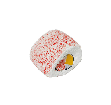 MISOKO Іграшка для собак, форма суші, латекс, рожева, 5.5 см