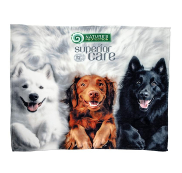 Nature's Protection Superior Care М'який плед з цуценятами білий  127 х 152 см