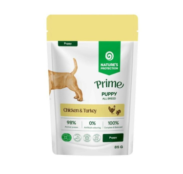 Nature's Protection Prime Puppy Chicken and Turkey Вологий корм для цуценят з куркою та індичкою, 85 г