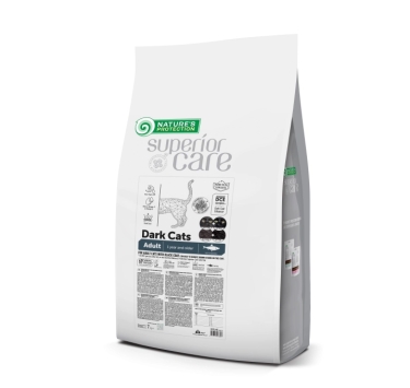 Nature's Protection Superior Care Dark Cats Grain Free Herring Сухий беззерновий корм для дорослих котів з темним забарвленням з оселедцем, 7 кг