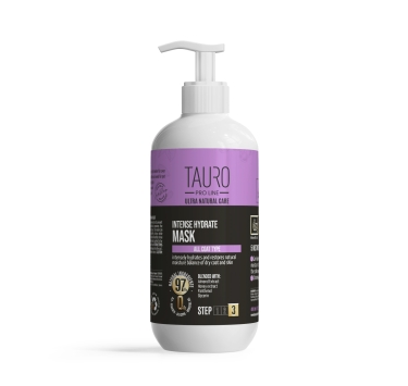 Інтенсивно зволожувальна маска для шкіри та шерсті собак і котів TAURO PRO LINE Ultra Natural Care Intense Hydrate Mask, 400 мл