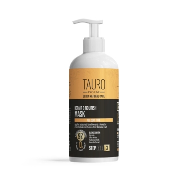 Маска відновлення та живлення для шкіри та шерсті собак і котів TAURO PRO LINE Ultra Natural Care Repair and Nourish Mask, 1000 мл
