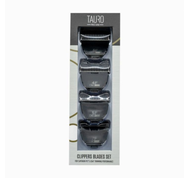 Tauro Pro Line Набір змінних лез із нержавіючої сталі для машинок для стрижки шерсті тварин, 3, 6, 9, 12 мм