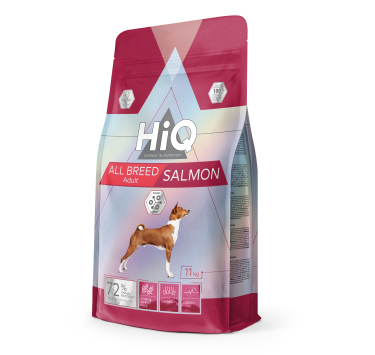 Сухий корм для дорослих собак всіх порід HiQ All Breed Adult Salmon 11 кг